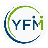 A logo of yfm, the company that is selling its products.